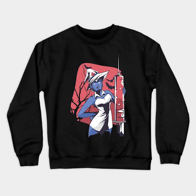 Witch Nurse Crewneck Sweatshirt by MimicGaming